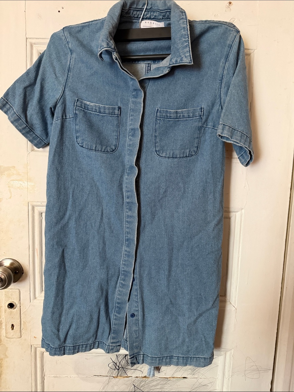 Kendall & Kylie Light Blue Denim Shirt Dress